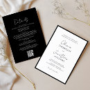 Search for black background wedding invitations Black and white