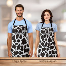 Search for cow pattern aprons Cowhide
