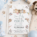 Search for cute puppy invitations Pawty