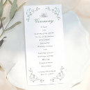 Search for formal wedding programs Order of ceremony