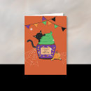 Search for black cat halloween cards Orange