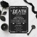 Search for spooky bridal shower invitations Gothic