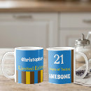 Search for blue and brown mugs For him