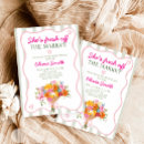Search for floral bouquet bridal shower invitations Whimsical