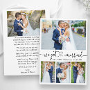 Search for bride wedding announcement cards Just married