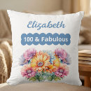 Search for 100th birthday cushions Floral