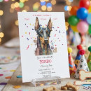 Search for doberman invitations Watercolor