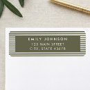 Search for green stripes return address labels Striped