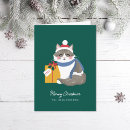 Search for cartoon drawing christmas cards Cat