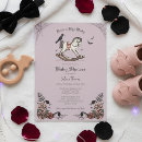 Search for rock a bye baby shower invitations Purple