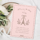 Search for eiffel tower birthday invitations Pink