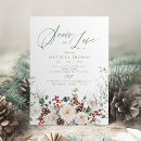 Search for holiday bridal shower invitations Snow in love