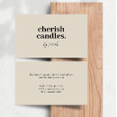 Search for candles business cards Unique