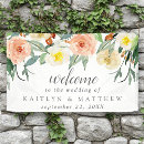 Search for welcome wedding banners Watercolor flowers
