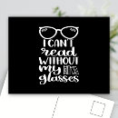 Search for reading glasses postcards Bookworm