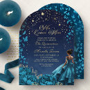 Search for celestial quinceanera invitations Night under the stars