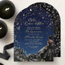 Search for celestial quinceanera invitations Night under the stars