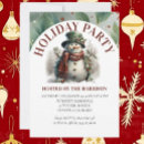 Search for whimsical snowman christmas invitations Elegant