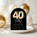 Search for black and gold birthday invitations Minimalist