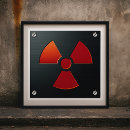 Search for radioactive posters Danger