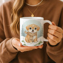 Search for watercolor dog mugs Cute puppy