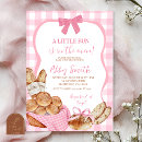 Search for pink gingham invitations Mother to be