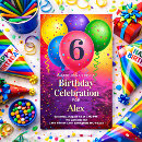 Search for rainbow balloons invitations Fun
