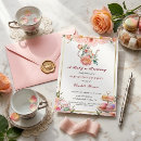 Search for baby is brewing tea invitations Romantic teapot teacup china