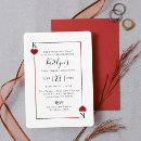 Search for casino hens party invitations Queen of hearts