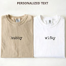 Search for hubby wifey tshirts Bridal shower