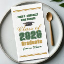 Search for green and gold napkins Graduate