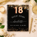 Search for 18th birthday guest books Black