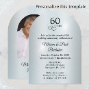 Search for surprise 60th anniversary invitations Elegant