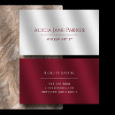 Search for red business cards Professional