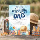 Search for ofishally one birthday invitations Little fisherman