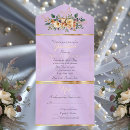Search for folded quinceanera invitations Purple