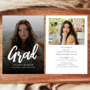 Search for no photo graduation invitations Typography