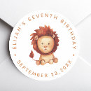 Search for kids lion stickers Watercolor