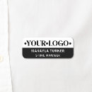 Search for black and white name tags Business
