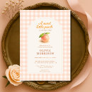 Search for sweet as a peach invitations For her