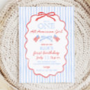 Search for blue and white birthday invitations Summer