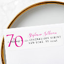 Search for birthday return return address labels Seventy and fabulous