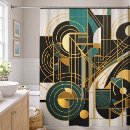 Search for black gold grey shower curtains Abstract