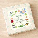 Search for ladybug square stickers Kids birthday