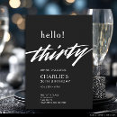 Search for hello 30 birthday invitations Chic