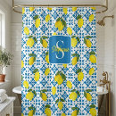 Search for lemon shower curtains Watercolor
