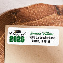Search for green graduation return address labels Graduate