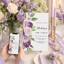 Search for violet spring flower invitations Lavender