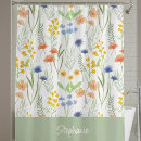 Search for wildflower shower curtains Chic floral pattern