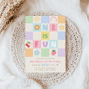 Search for fun to be one invitations Gingham